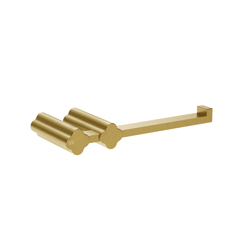 Gessi Paper Roll Holder 76455 in Gold Brushed Pvd