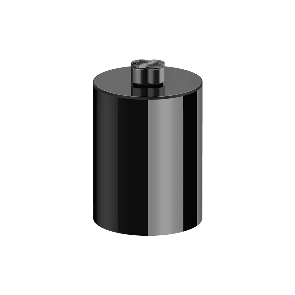 Gessi Waste-Paper Basket 76590 in Black Metal Pvd