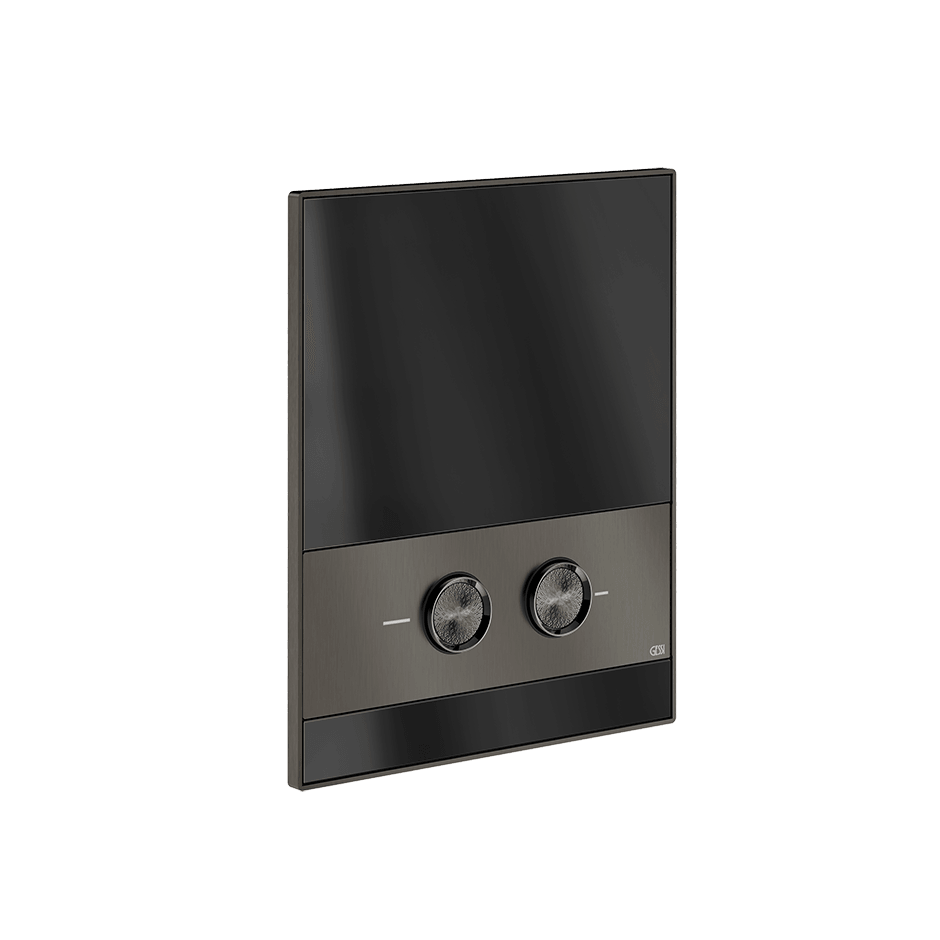 Gessi Flush Plate 76621 in Black Metal Br. Pvd