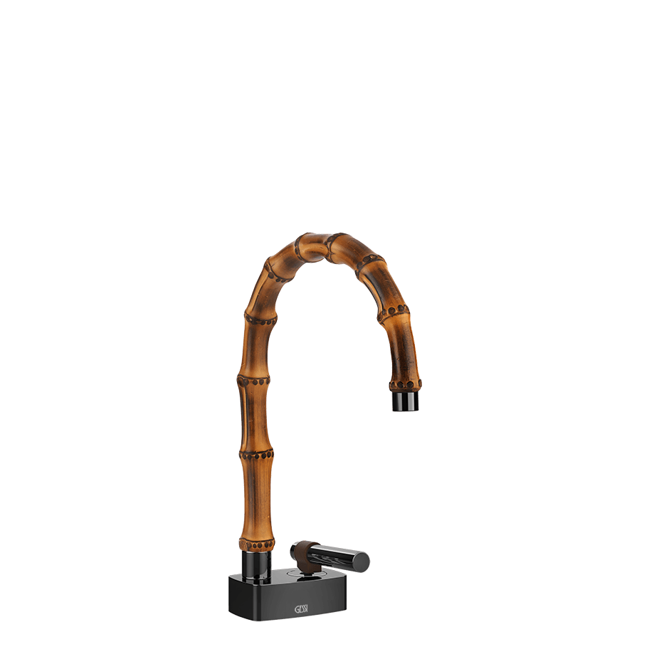 Gessi Washbasin Mixer 77001 in Black Metal Pvd
