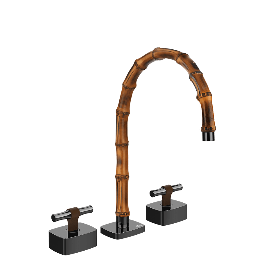 Gessi Washbasin Group 77017 in Black Metal Pvd