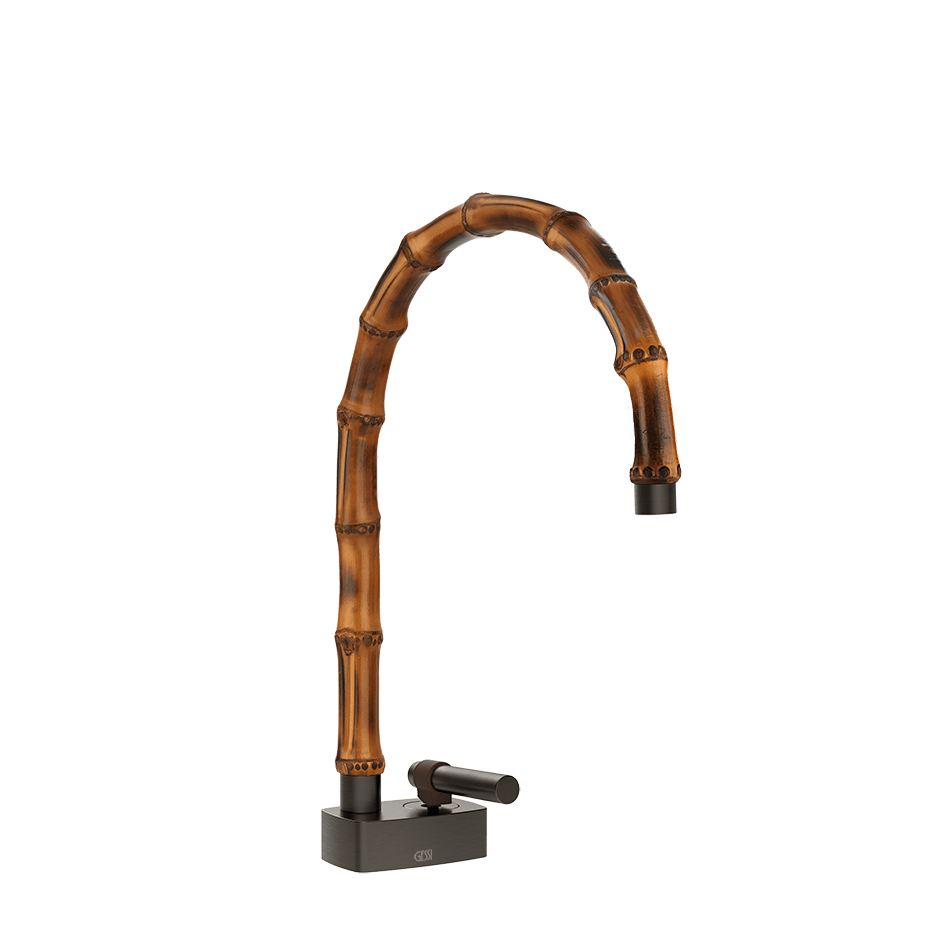 Gessi Washbasin Mixer 77019 in Black Metal Br. Pvd