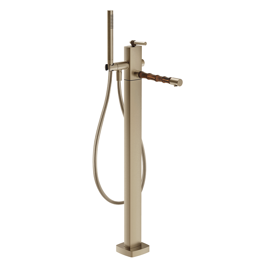 Gessi Bath Mixer 77028 in Finox Brushed Nickel