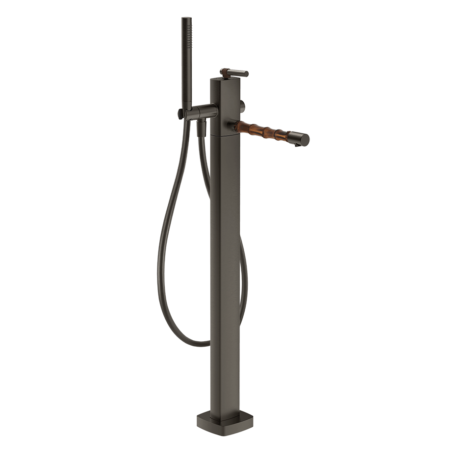 Gessi Bath Mixer 77028 in Black Metal Br. Pvd
