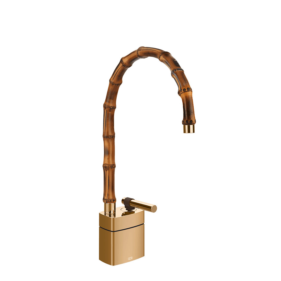 Gessi Washbasin Mixer 77029 in Warm Bronze Pvd