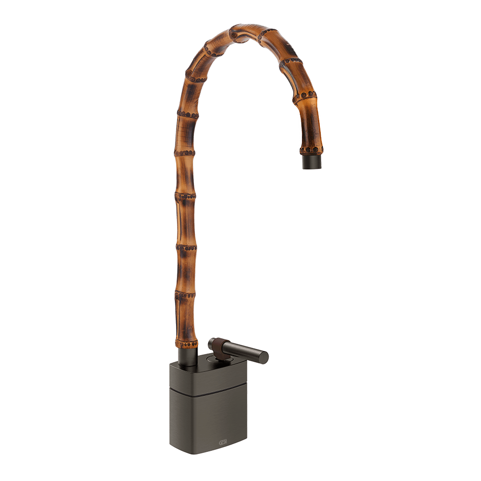 Gessi Washbasin Mixer 77033 in Black Metal Br. Pvd