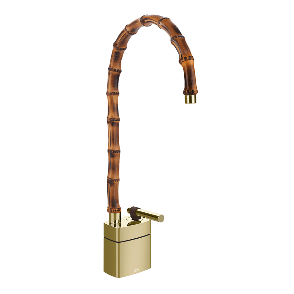 Gessi Washbasin Mixer 77033 in Brass Pvd