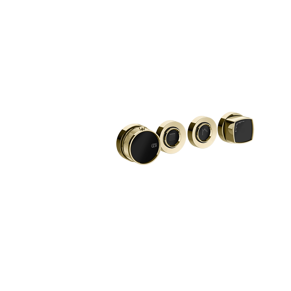 Gessi Shower Mixer 77134 in Brass Pvd