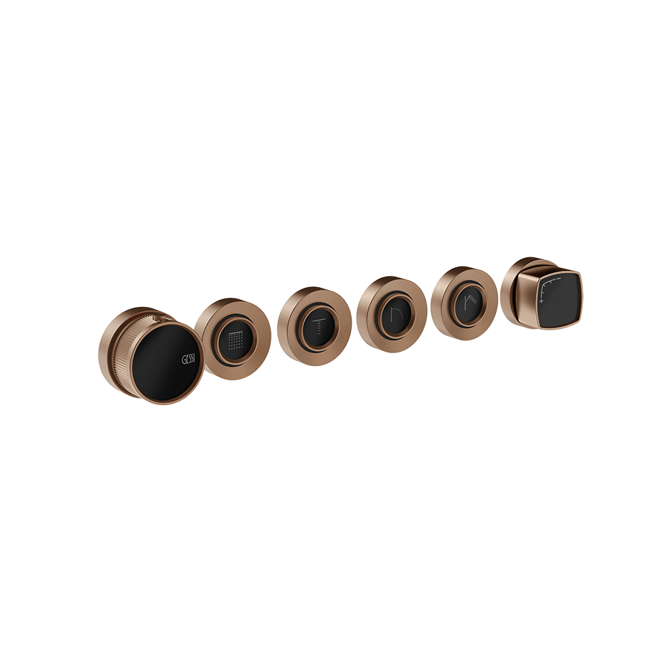 Gessi Shower Mixer 77138 in Copper Brushed Pvd