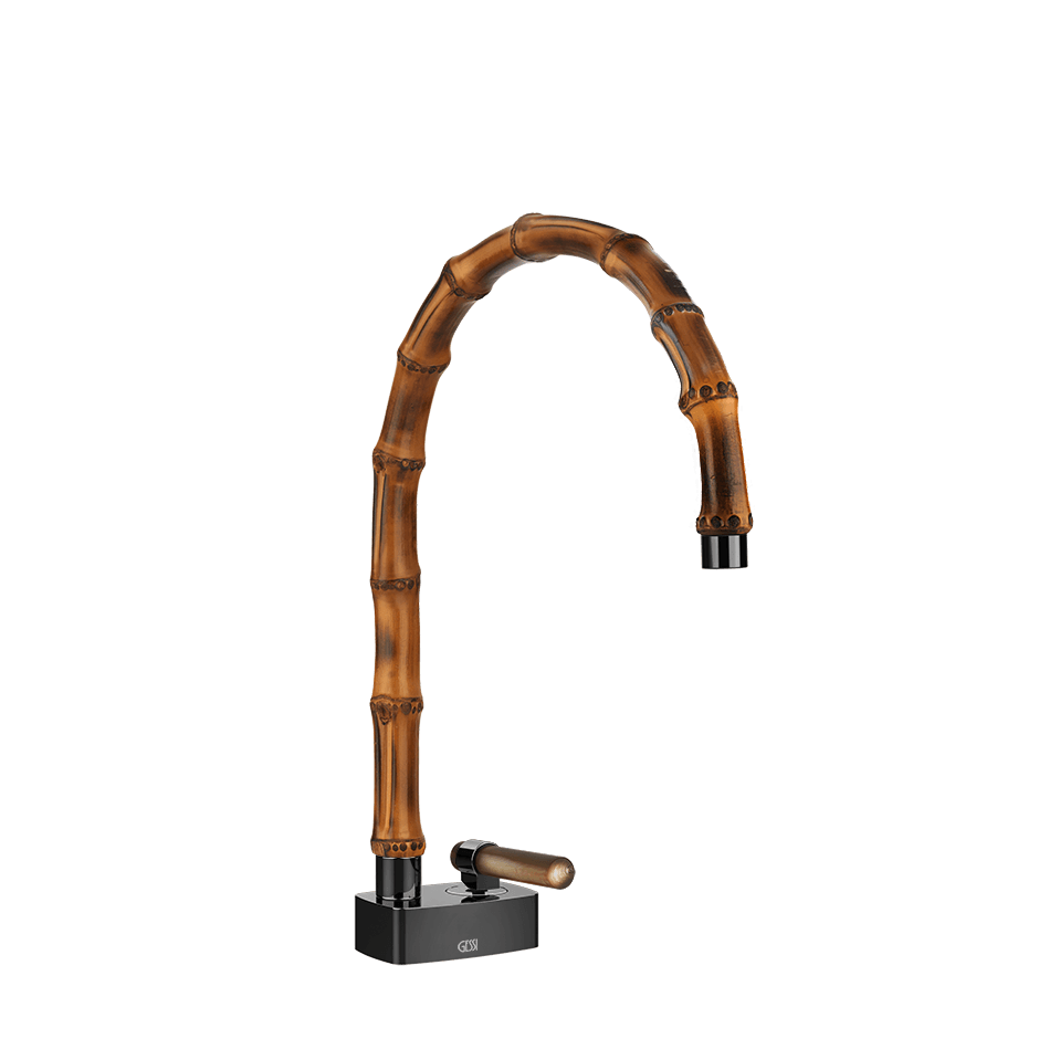 Gessi Washbasin Mixer 77219 in Black Metal Pvd