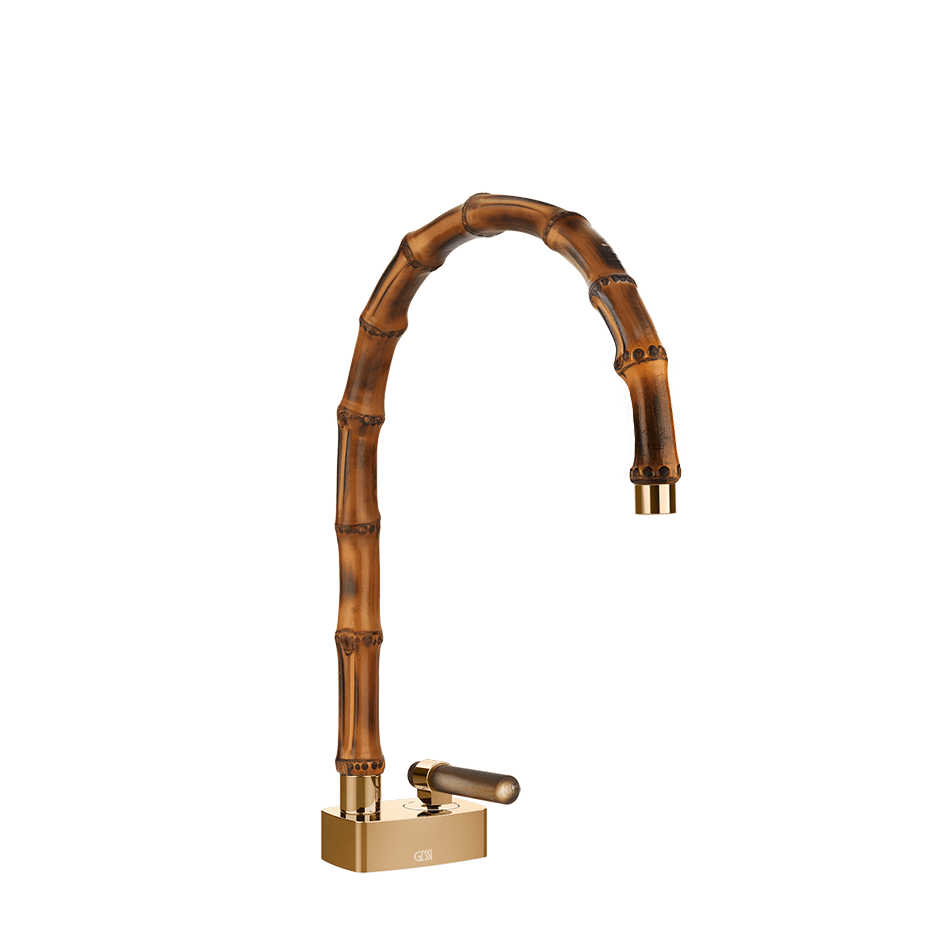 Gessi Washbasin Mixer 77219 in Warm Bronze Pvd