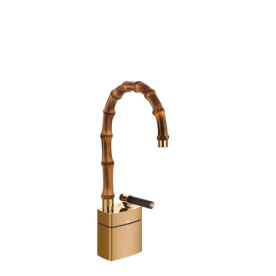Gessi Washbasin Mixer 77227 in Warm Bronze Pvd