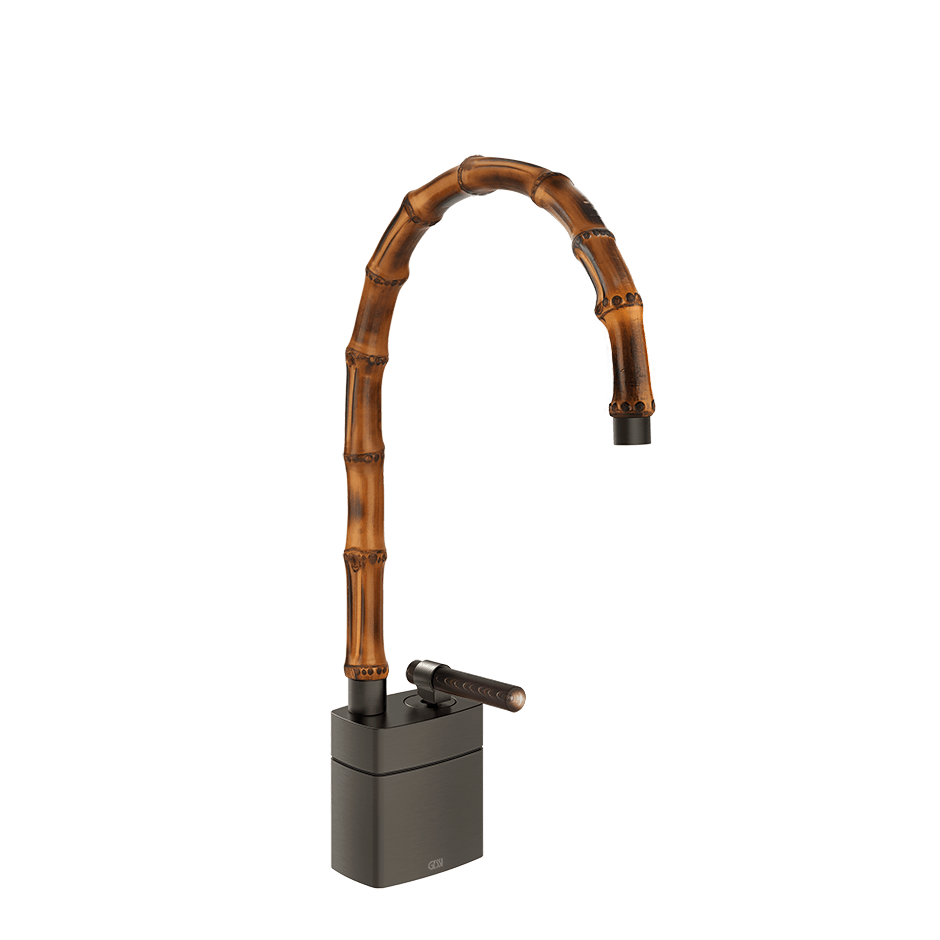 Gessi Washbasin Mixer 77229 in Black Metal Br. Pvd