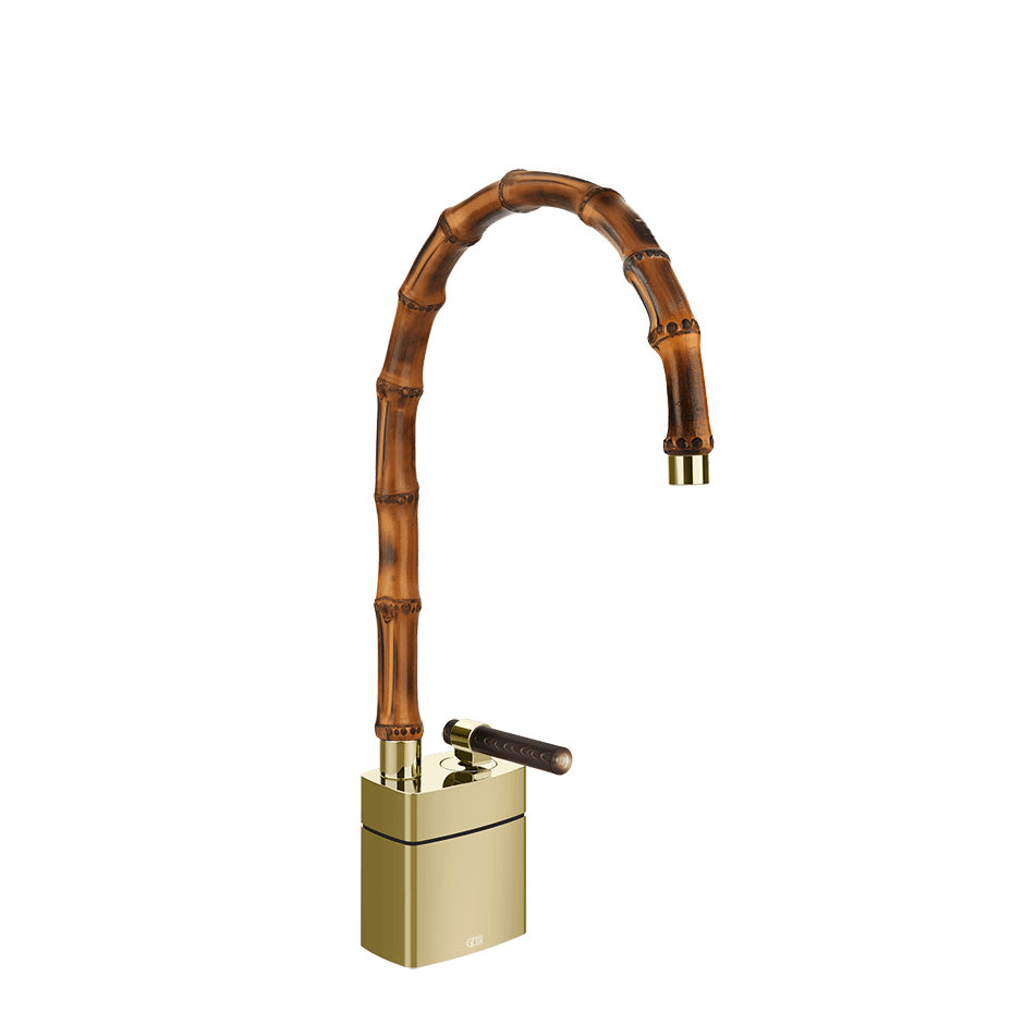 Gessi Washbasin Mixer 77229 in Brass Pvd