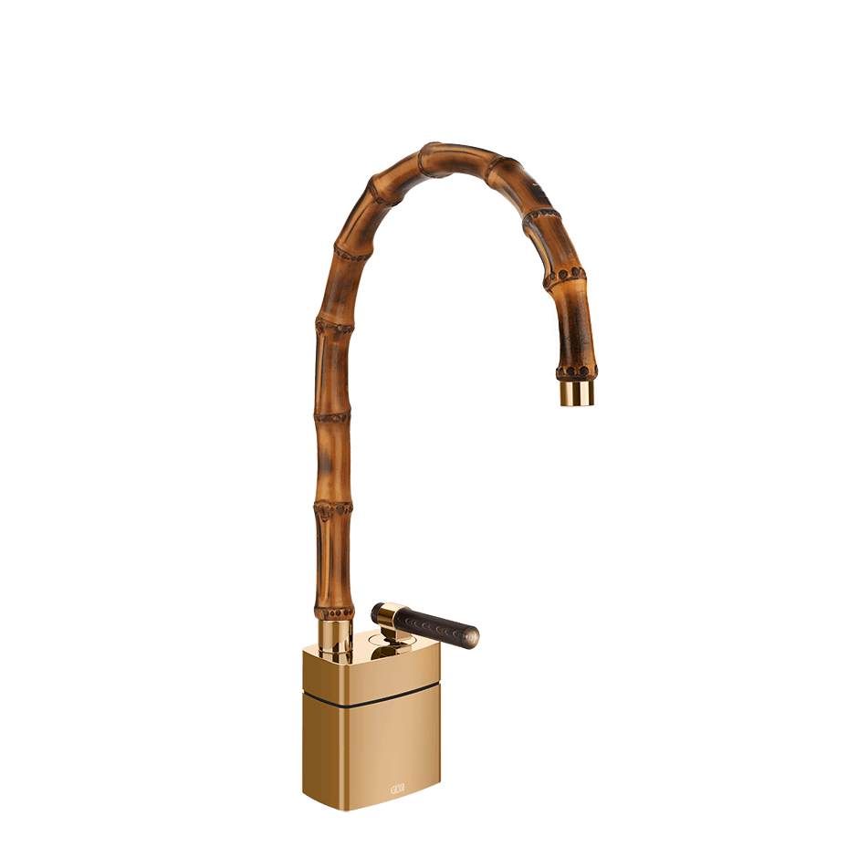 Gessi Washbasin Mixer 77229 in Warm Bronze Pvd