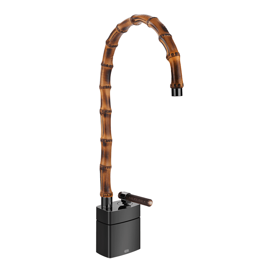 Gessi Washbasin Mixer 77233 in Black Metal Pvd
