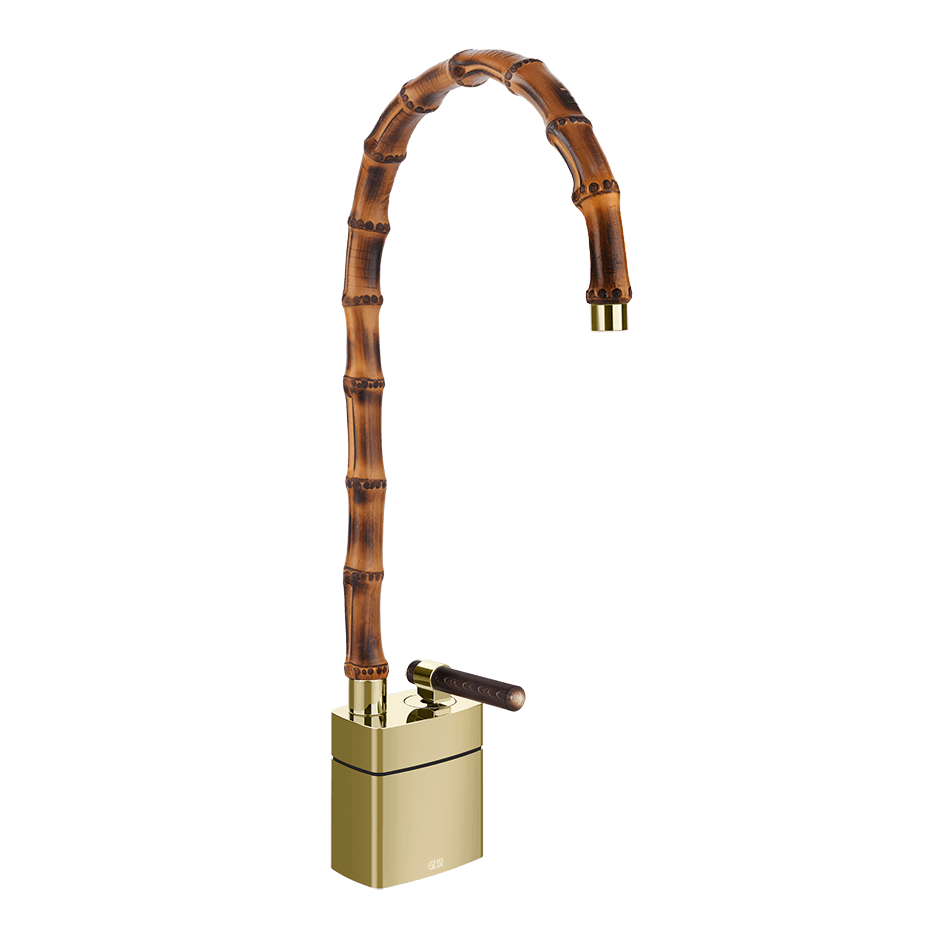 Gessi Washbasin Mixer 77233 in Brass Pvd