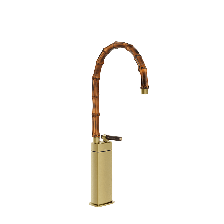Gessi Washbasin Mixer 77237 in Brass Brushed Pvd