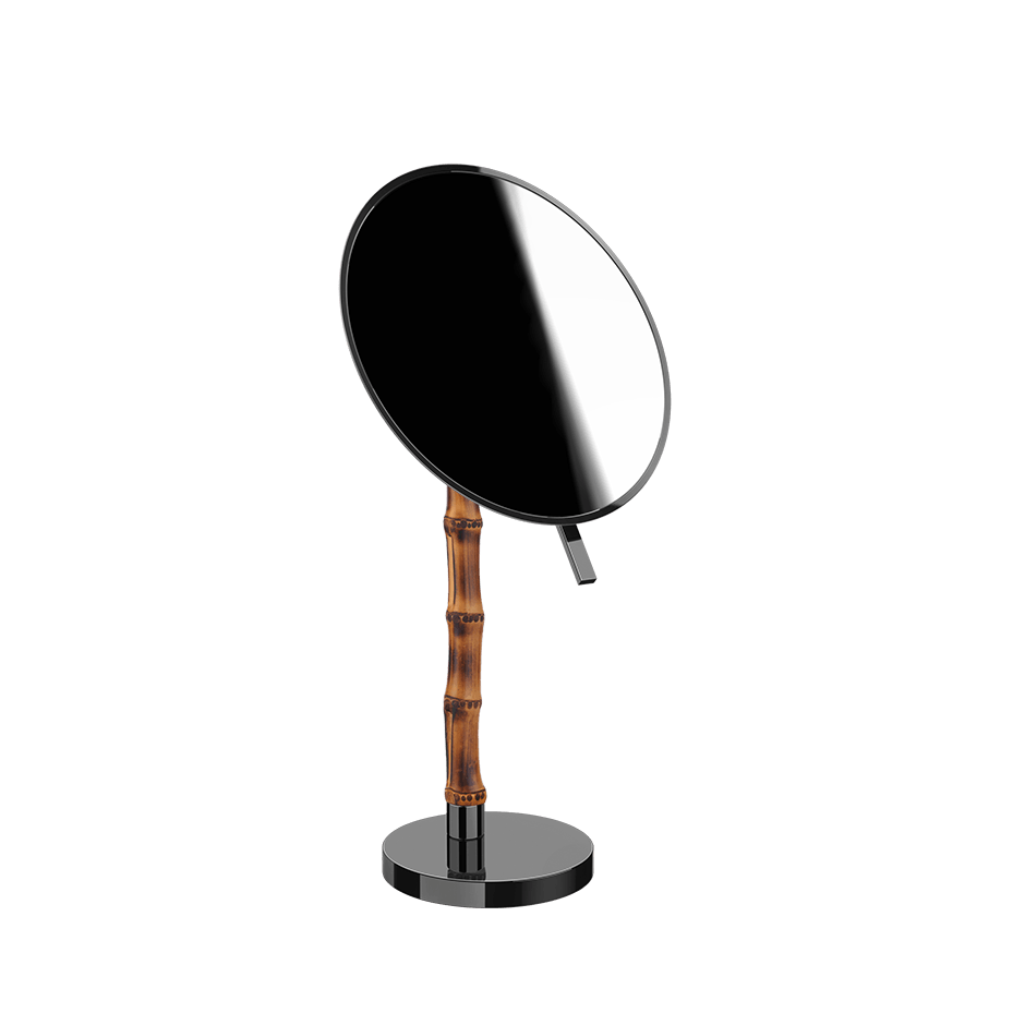Gessi Cosmetic Mirror 77573 in Black Metal Pvd
