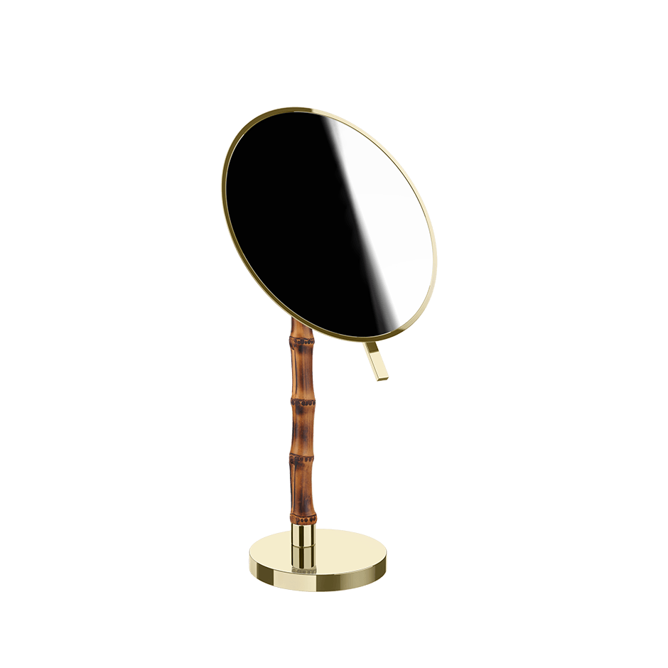 Gessi Cosmetic Mirror 77573 in Brass Pvd