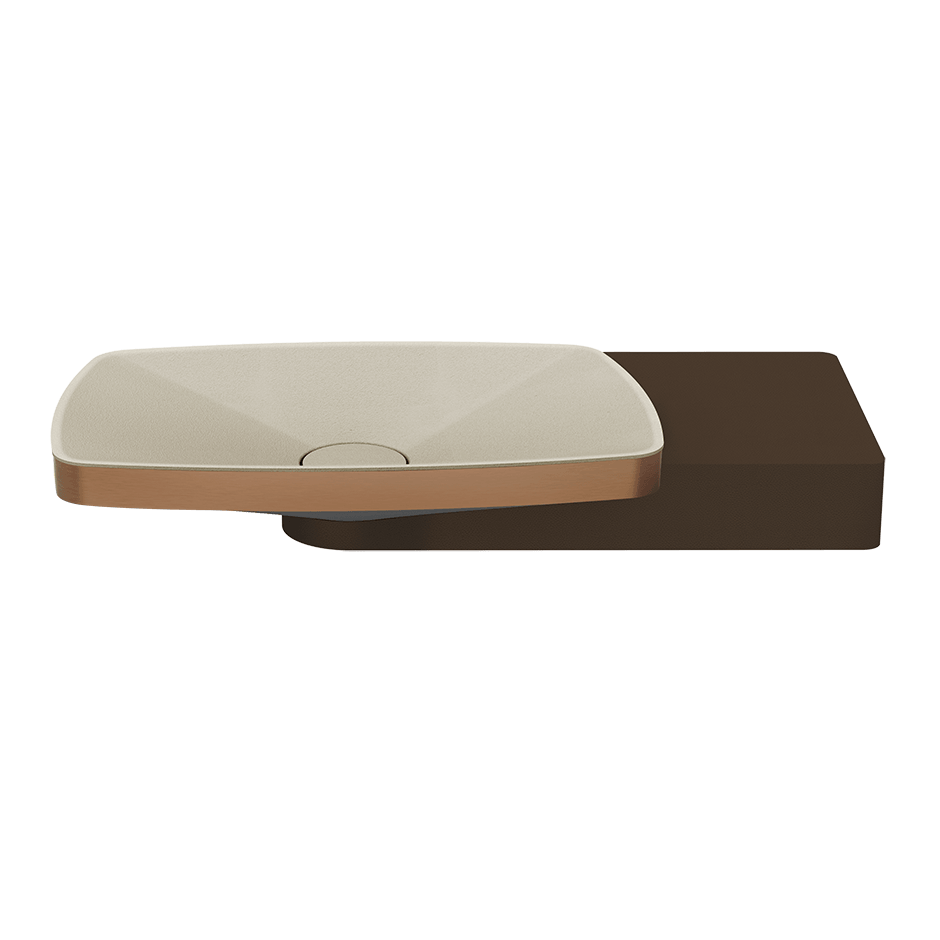 Gessi Washbasin 77614 in Copper Brushed Pvd