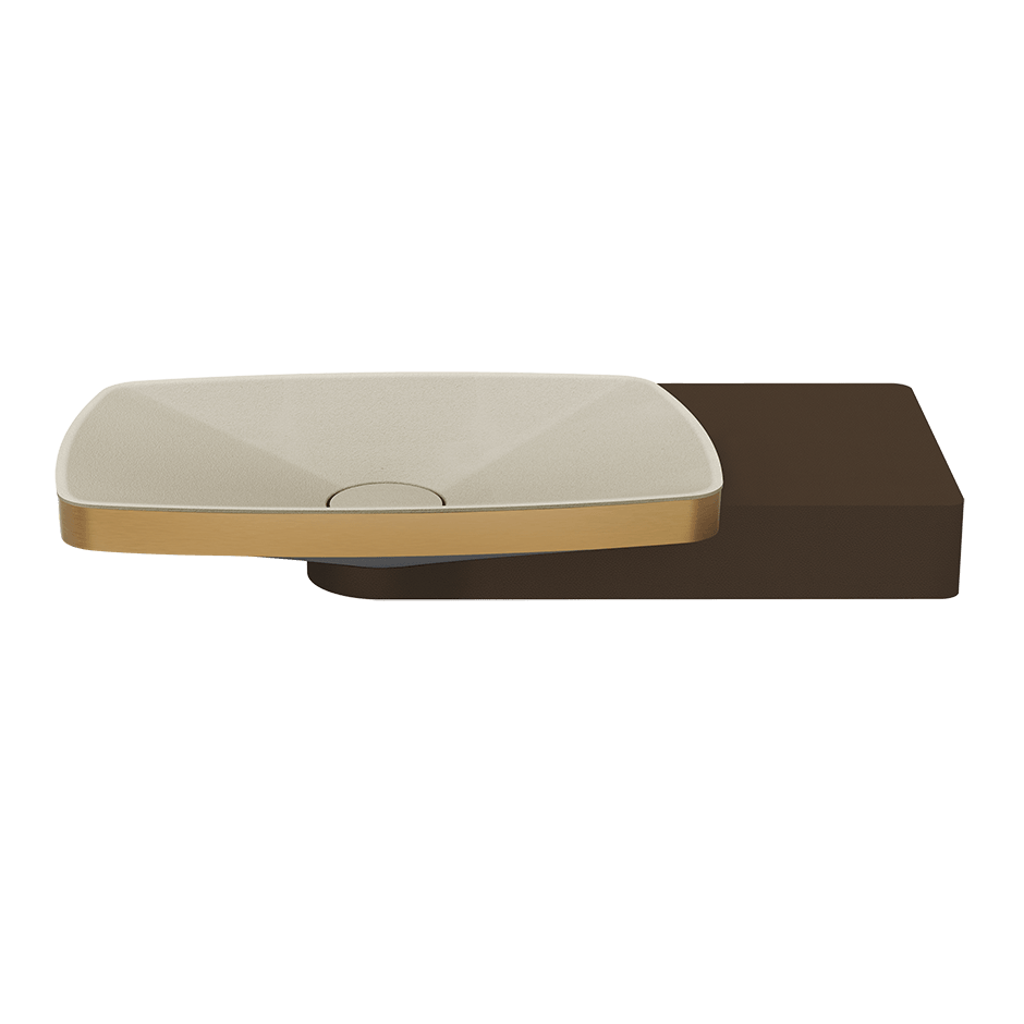 Gessi Washbasin 77614 in Warm Bronze Br. Pvd