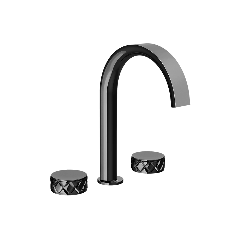 Gessi Washbasin Group 78013 in Black Metal Pvd