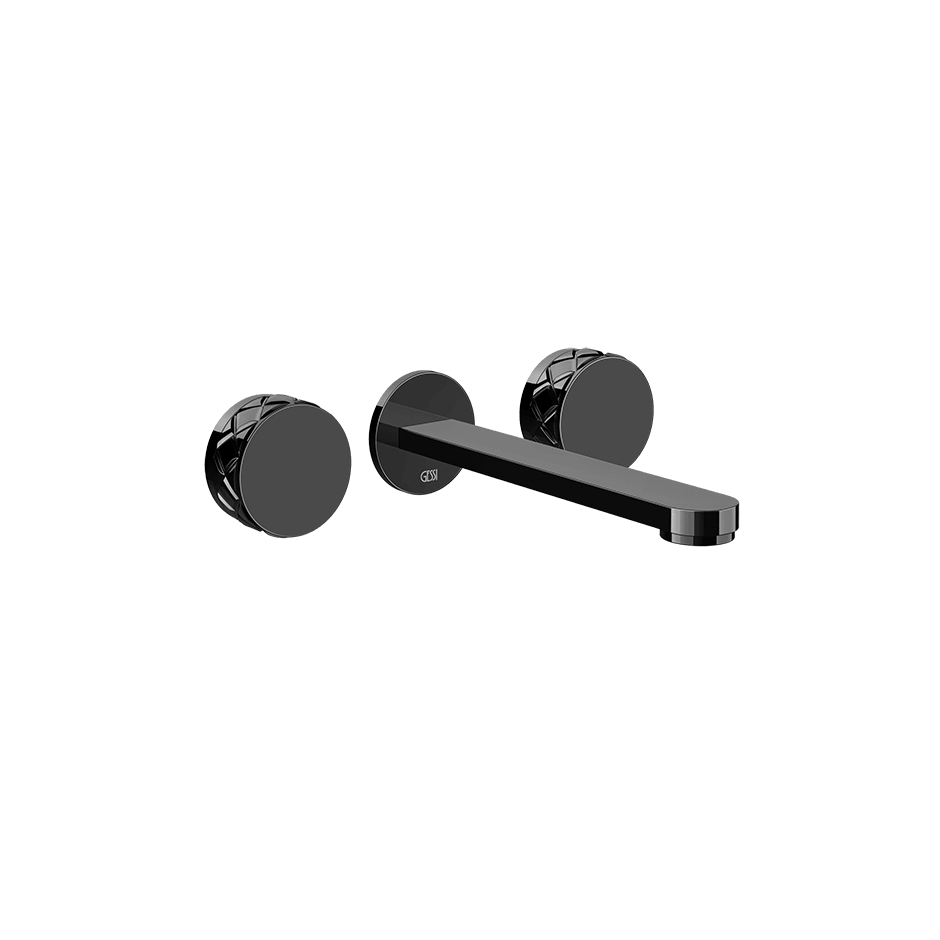 Gessi Washbasin Group 78090 in Black Metal Pvd