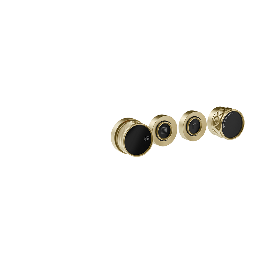 Gessi Shower Mixer 78134 in Brass Brushed Pvd