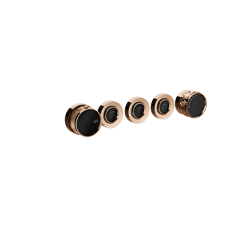 Gessi Shower Mixer 78136 in Copper Pvd