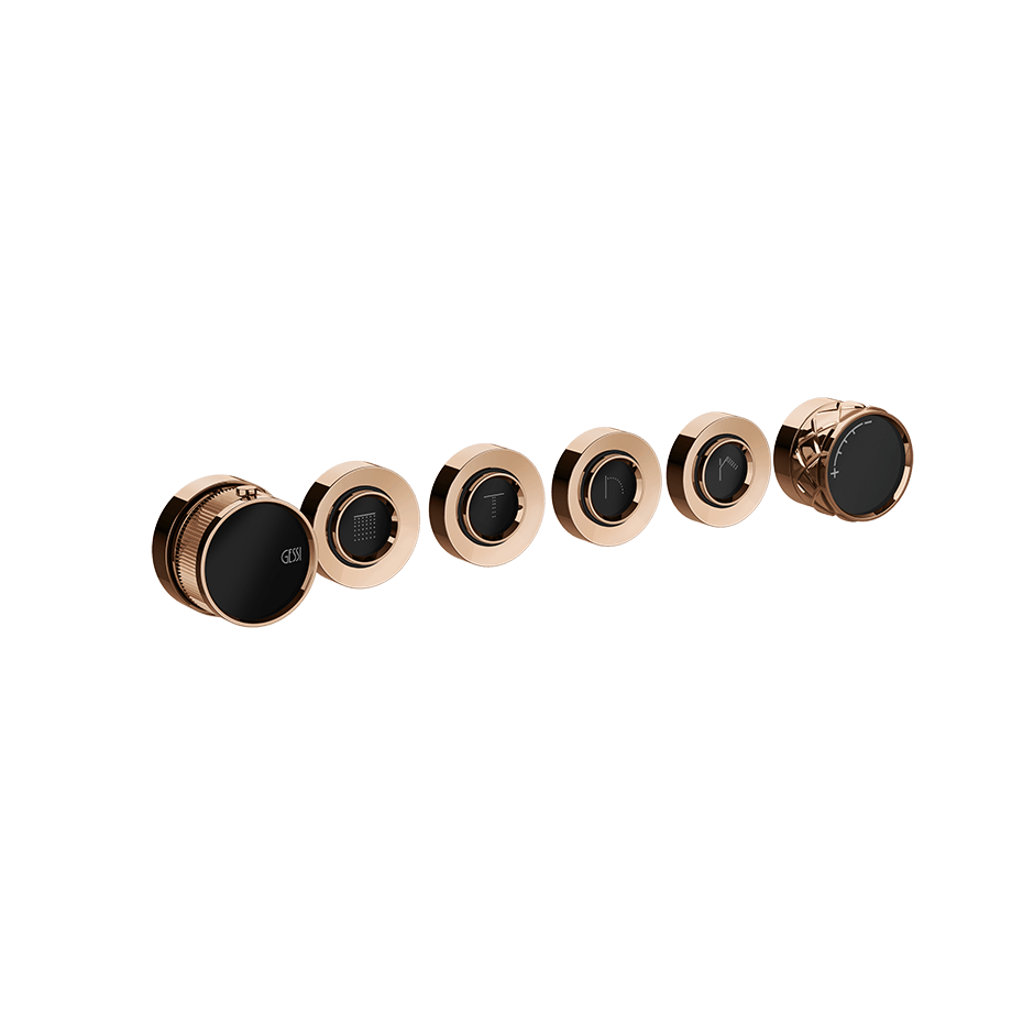 Gessi Shower Mixer 78138 in Copper Pvd