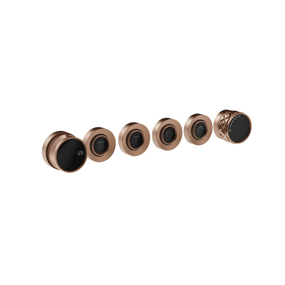Gessi Shower Mixer 78138 in Copper Brushed Pvd