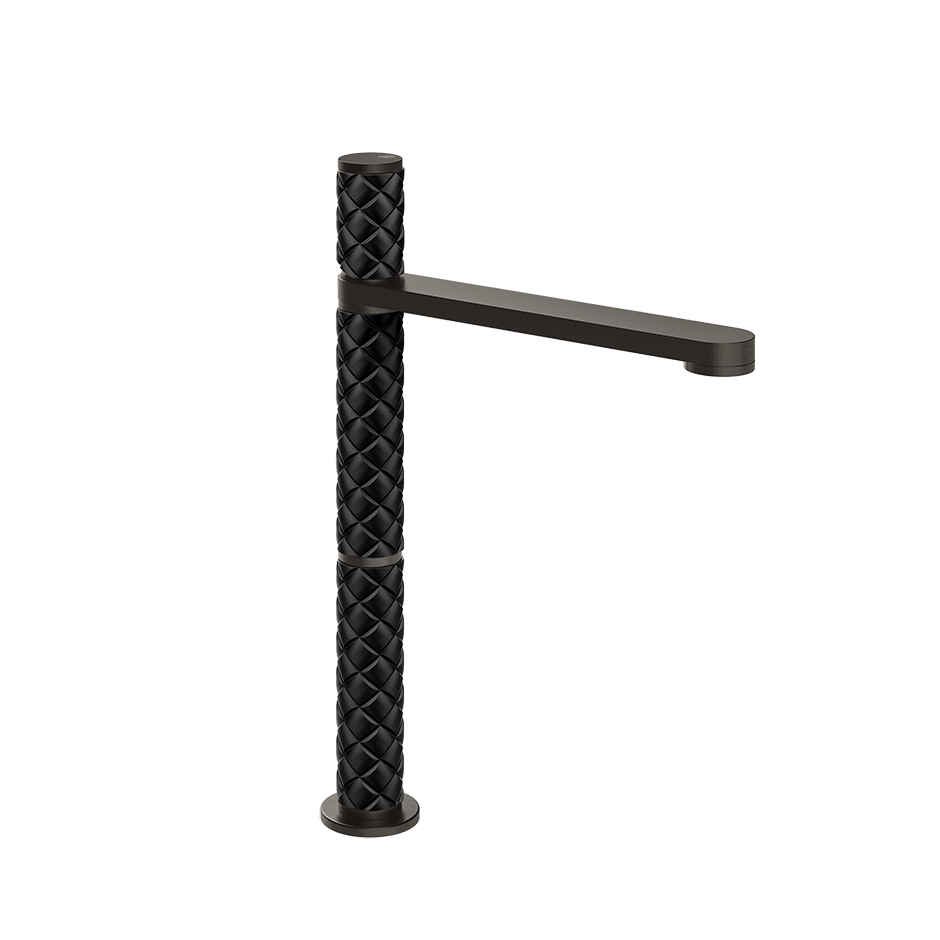 Gessi Washbasin Mixer 78204 in Nero/Black Metal Brushed Pvd