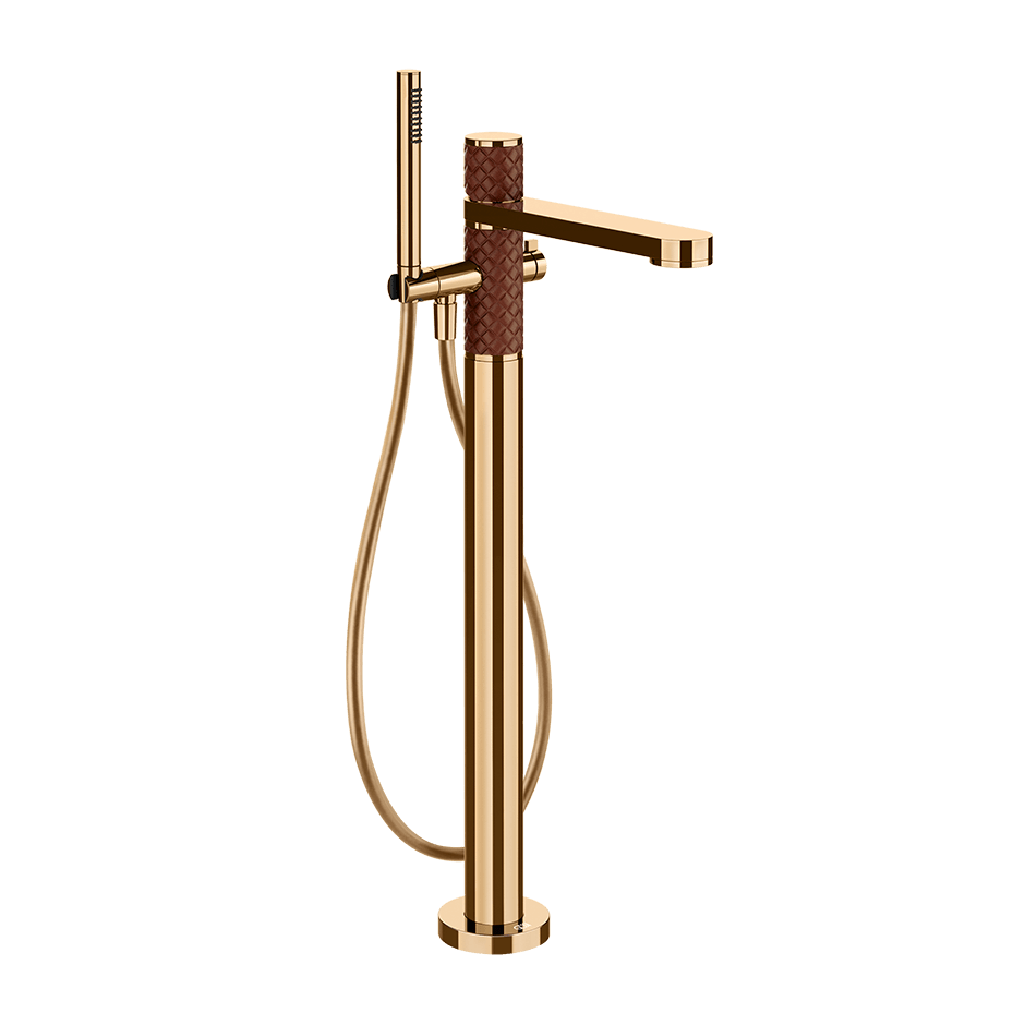 Gessi Bath Mixer 78228 in Red Cherry/Warm Bronze Pvd