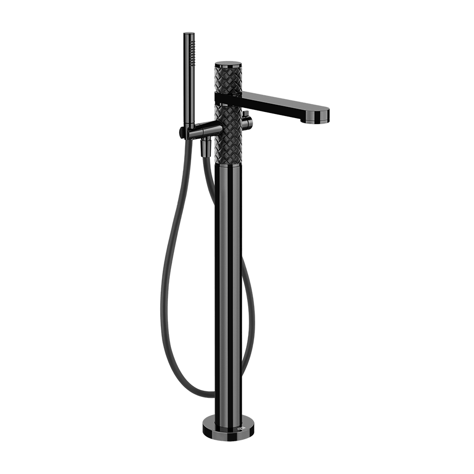 Gessi Bath Mixer 78228 in Nero/Black Metal Pvd