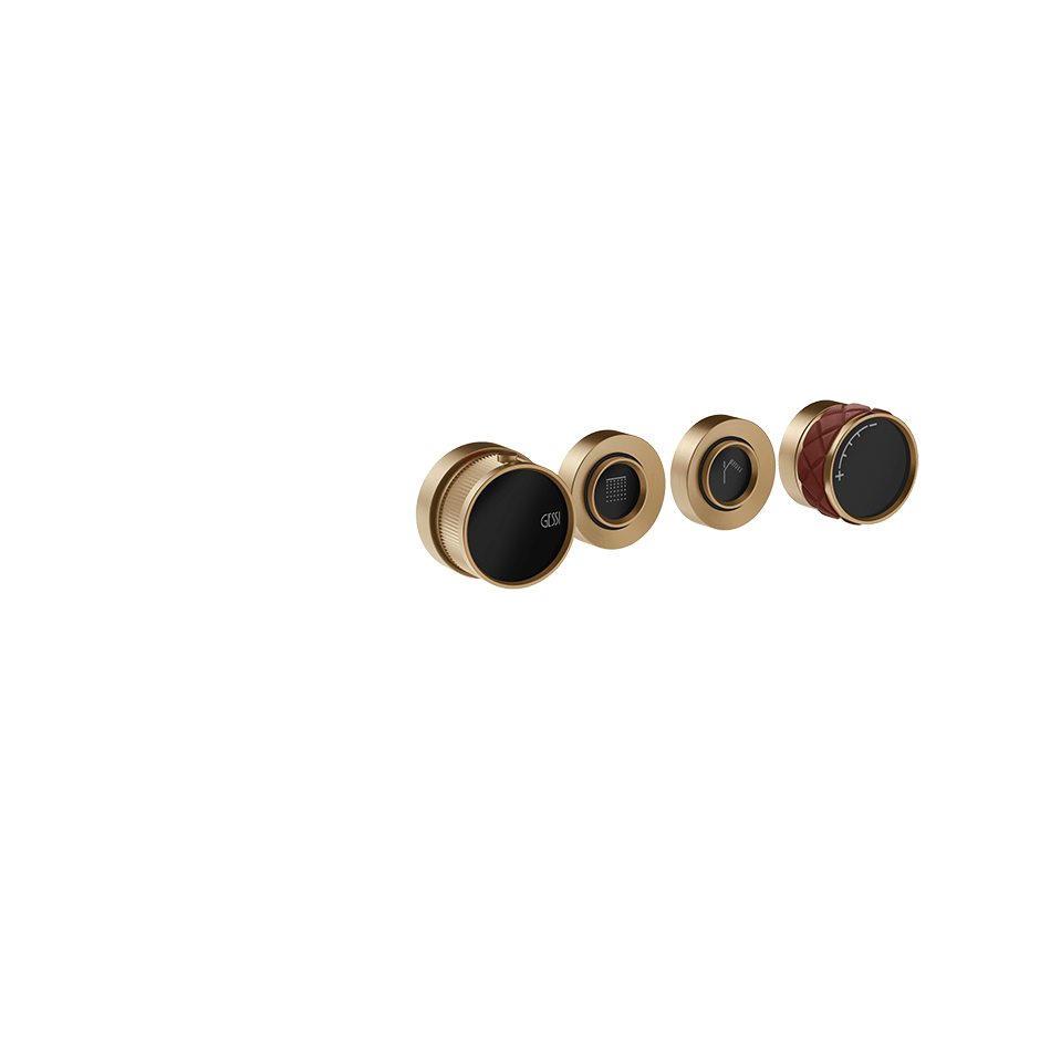 Gessi Shower Mixer 78234 in Red Cherry/Warm Bronze Br. Pvd