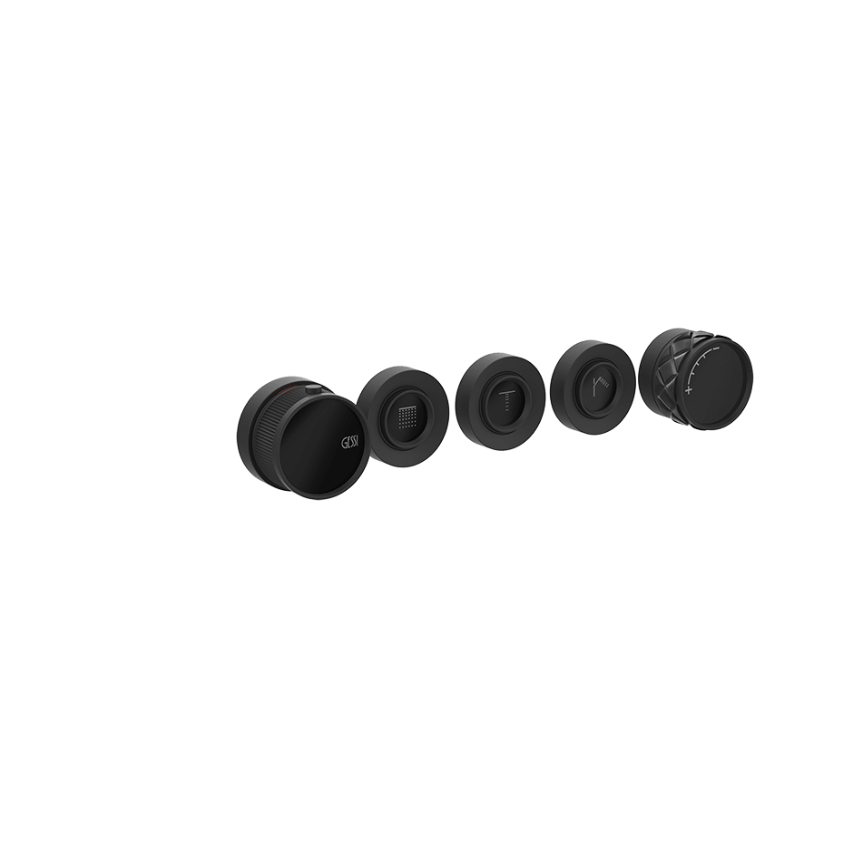 Gessi Shower Mixer 78236 in Nero/Matte Black