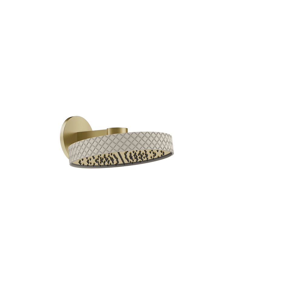 Gessi Showerhead 78248 in Crème/Brass Brushed Pvd