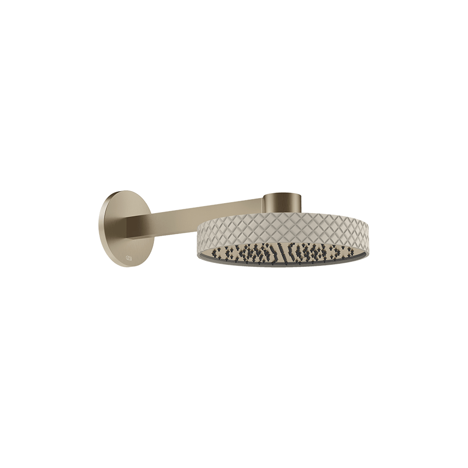 Gessi Showerhead 78249 in Crème/Finox Brushed Nickel