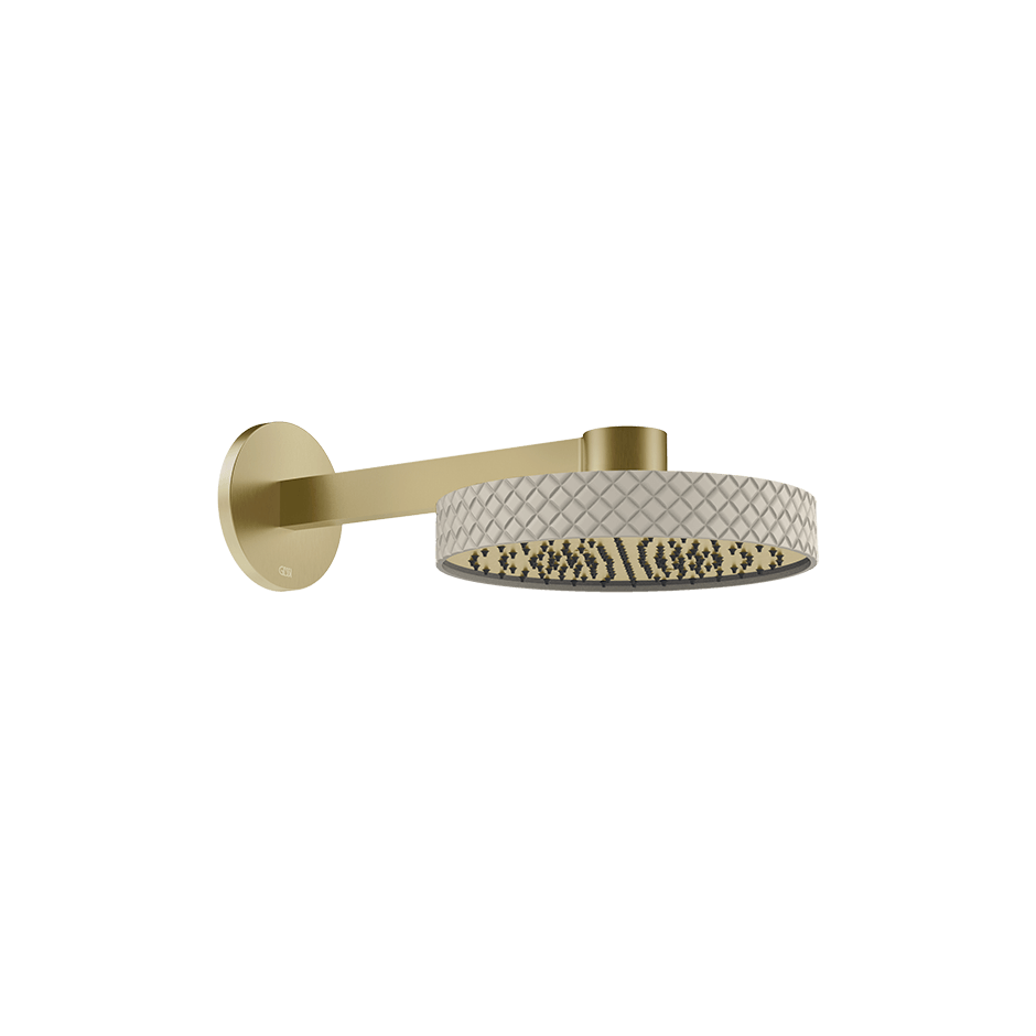 Gessi Showerhead 78249 in Crème/Brass Brushed Pvd