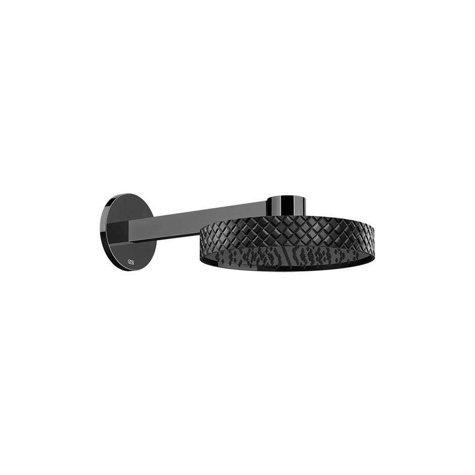 Gessi Showerhead 78249 in Nero/Black Metal Pvd