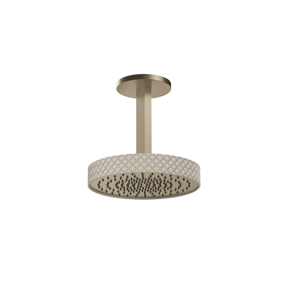 Gessi Showerhead 78250 in Crème/Finox Brushed Nickel