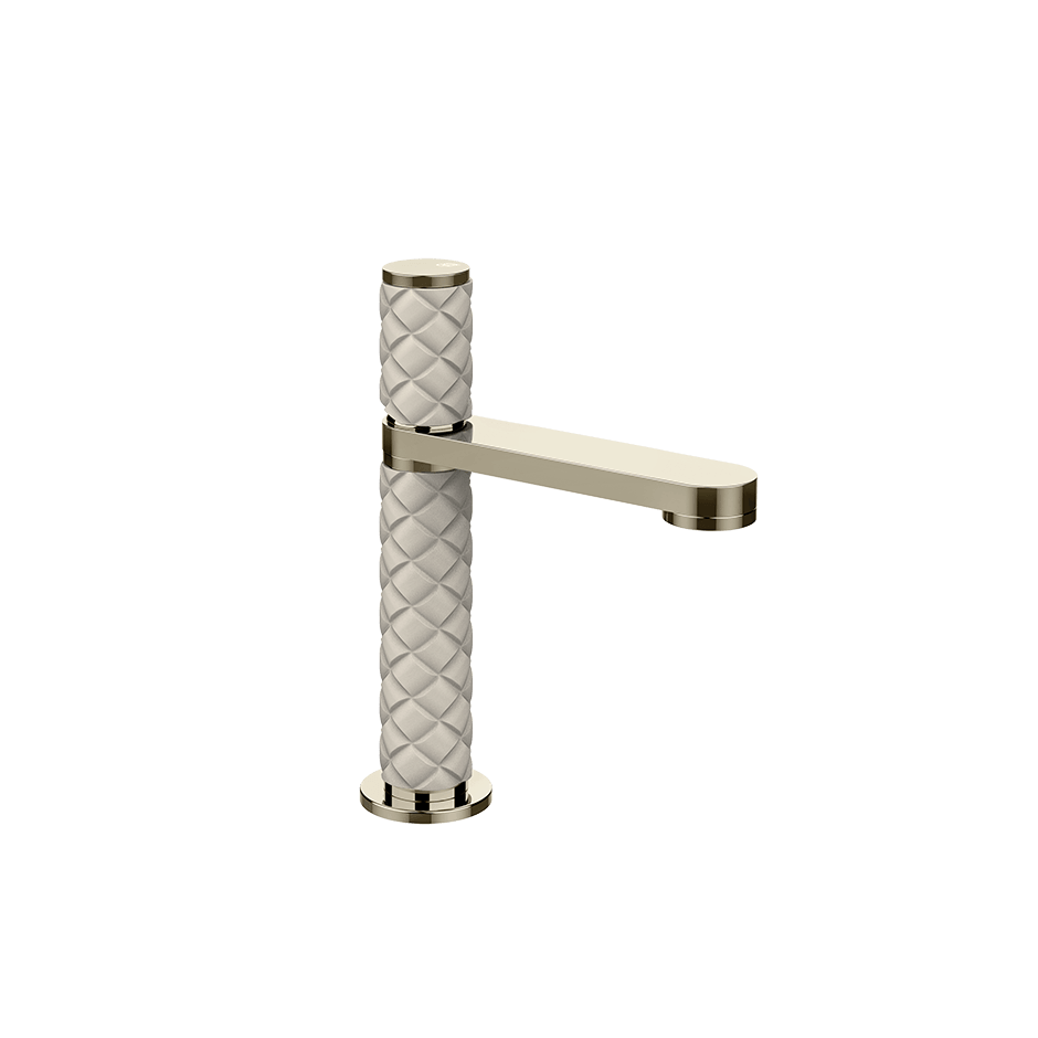 Gessi Washbasin Mixer 78251 in Crème/Nickel Pvd