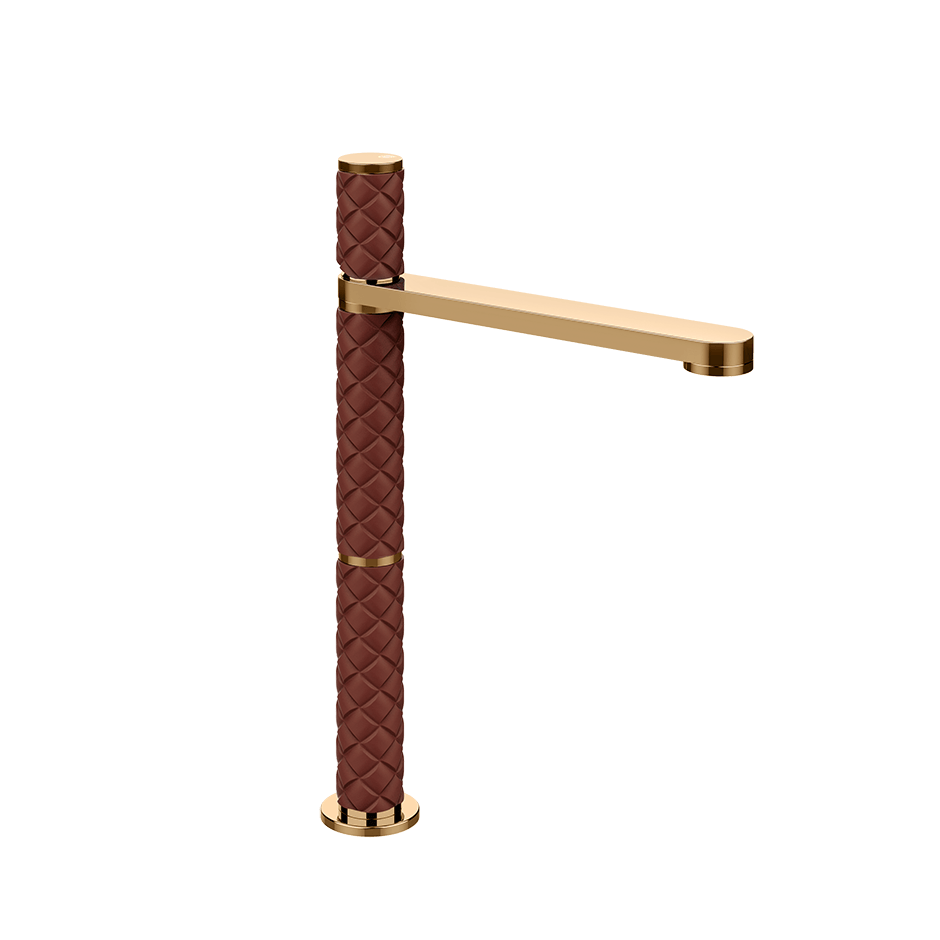 Gessi Washbasin Mixer 78253 in Red Cherry/Warm Bronze Pvd