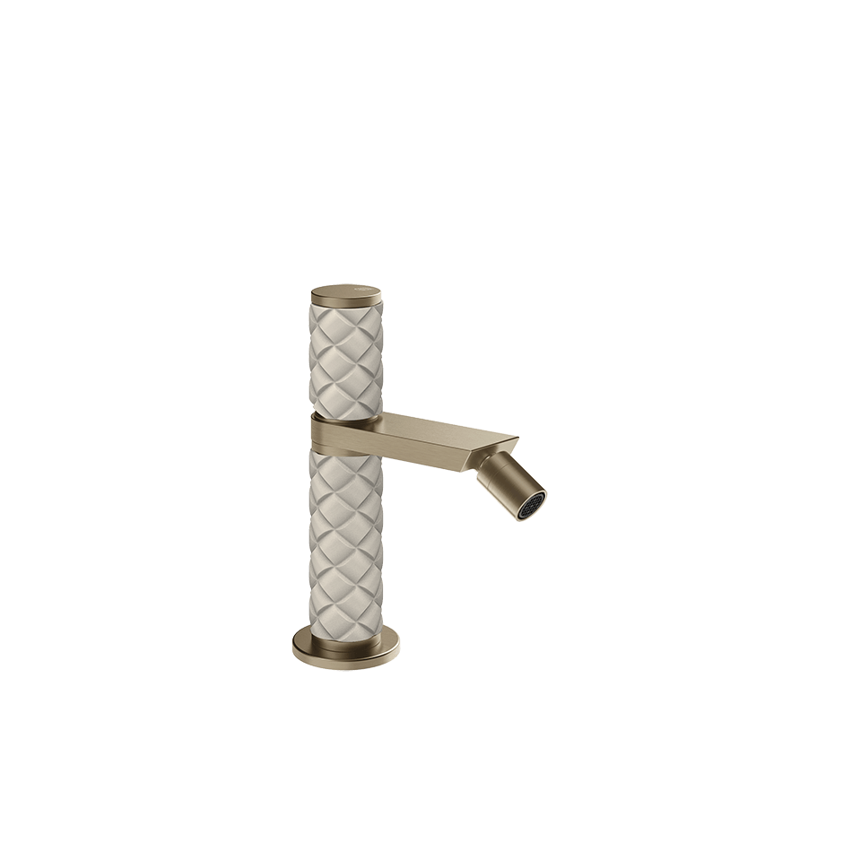 Gessi Bidet Mixer 78268 in Crème/Finox Brushed Nickel
