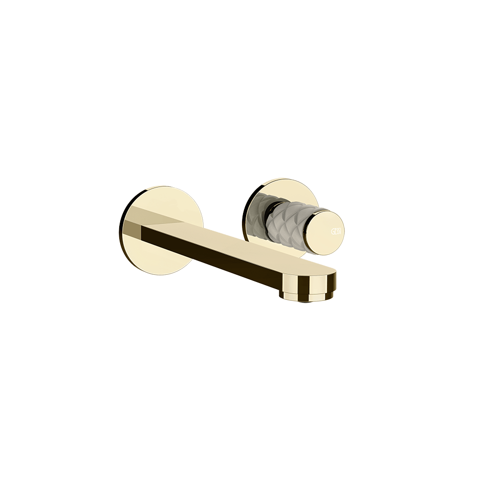 Gessi Washbasin Mixer 78288 in Crème/Brass Pvd