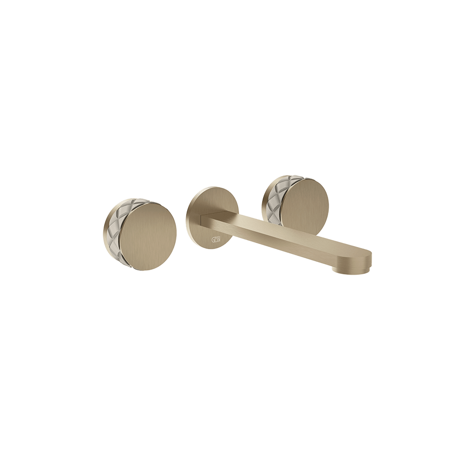 Gessi Washbasin Group 78290 in Crème/Finox Brushed Nickel