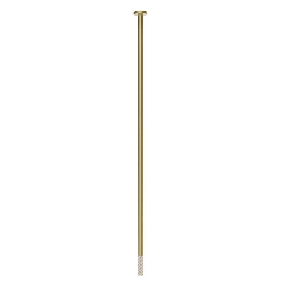 Gessi Basin Spout 78296 in Crème/Brass Brushed Pvd