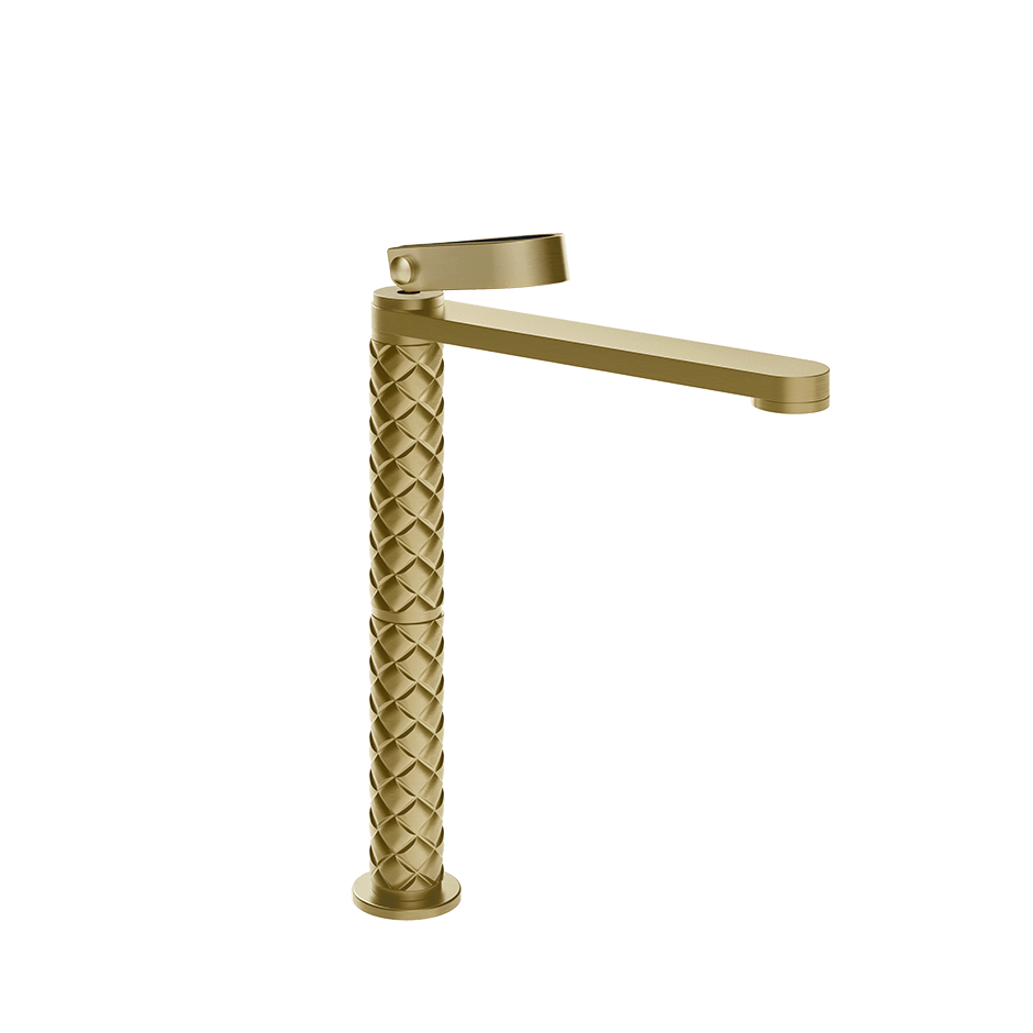Gessi Washbasin Mixer 78304 in Brass Brushed Pvd