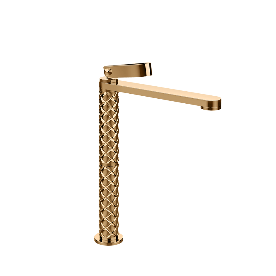 Gessi Washbasin Mixer 78304 in Warm Bronze Pvd